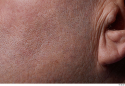 Face Cheek Ear Skin Man Chubby Wrinkles Studio photo references